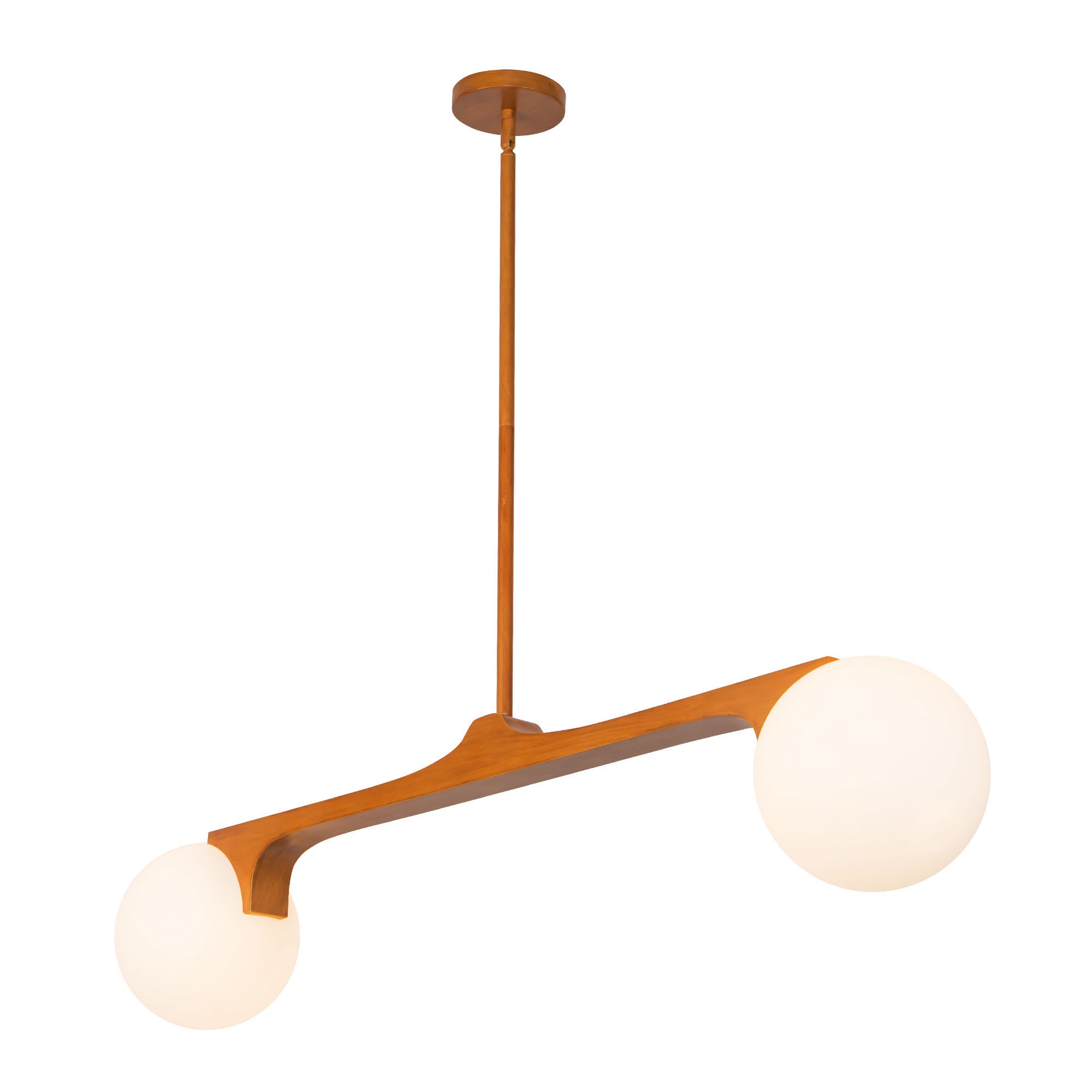 Kuzco Canada - LP11546-TK - Two Light Linear Pendant - Briar - Teak