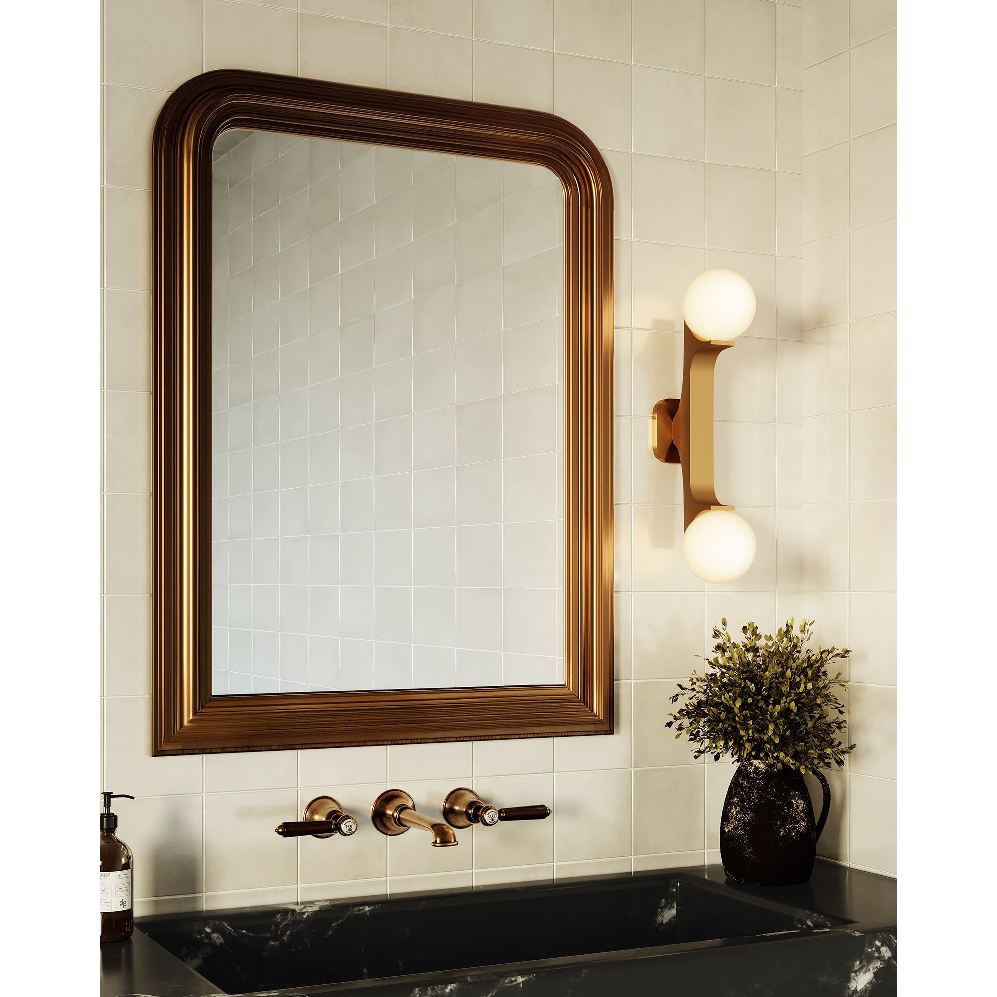 Kuzco Canada - WS11522-BK - Two Light Wall Sconce - Briar - Black