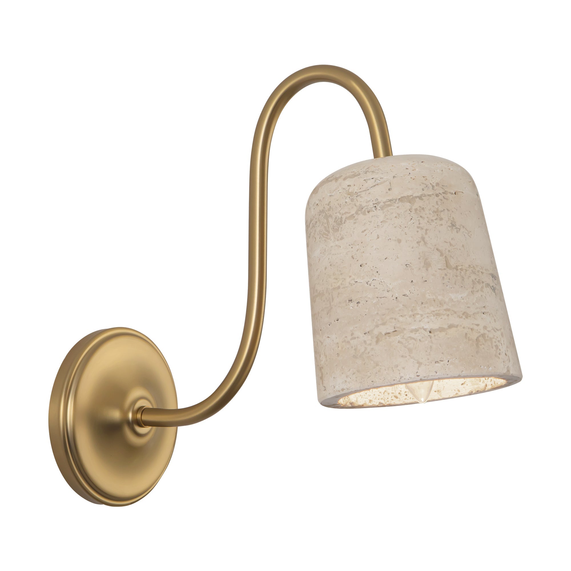 Alora Canada - WV592105BGTRV - One Light Bathroom Vanity - Bromley - Brushed Gold/Travertine