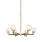 Matteo Canada - C33806CG - Six Light Pendant - Cloudburst - Champagne Gold
