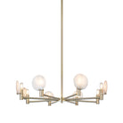 Matteo Canada - C33808CG - Eight Light Pendant - Cloudburst - Champagne Gold