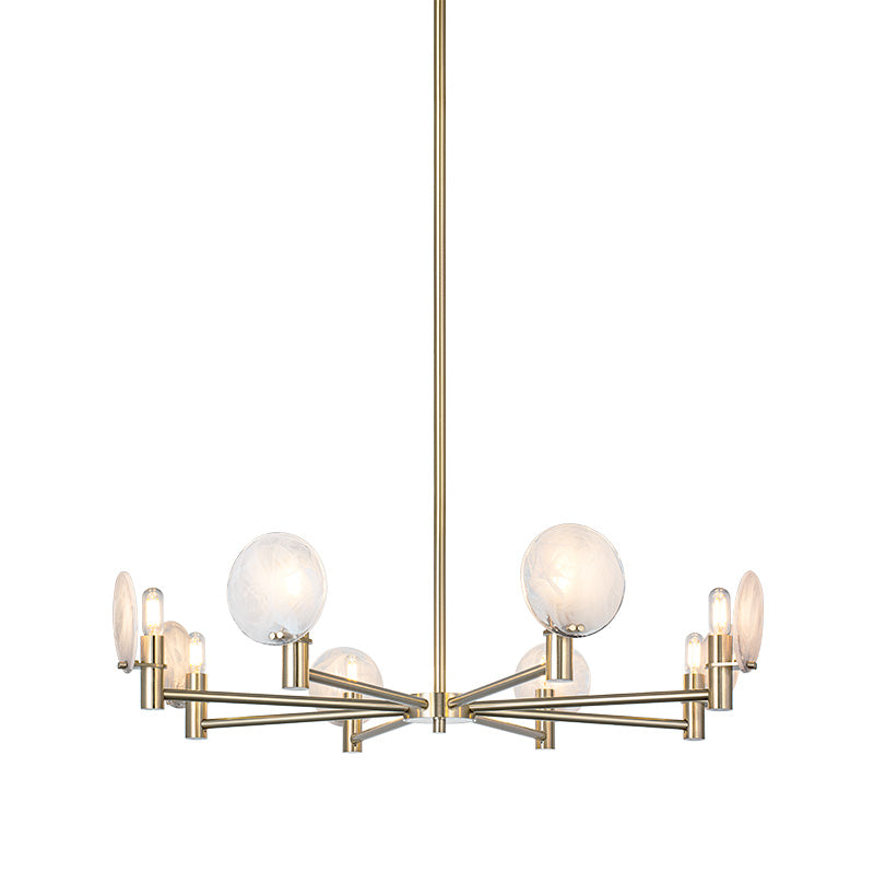 Matteo Canada - C33808CG - Eight Light Pendant - Cloudburst - Champagne Gold