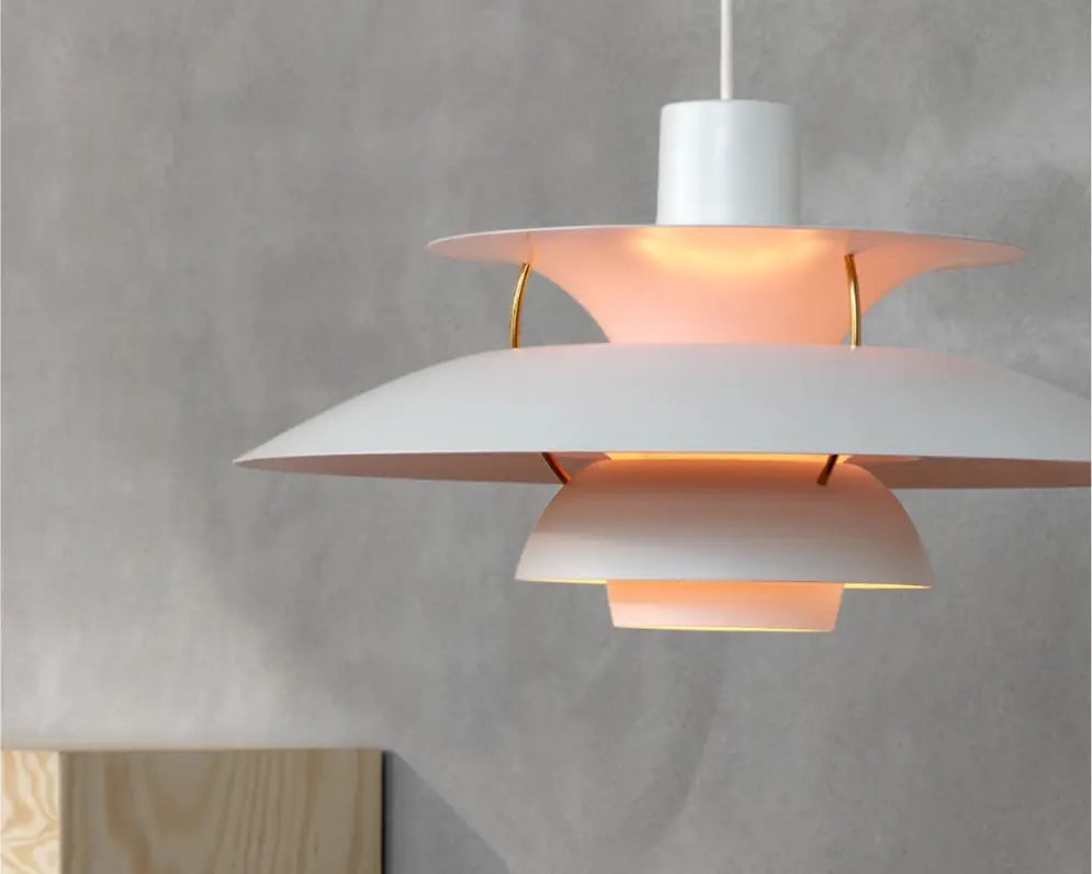 Modern white pendant light
