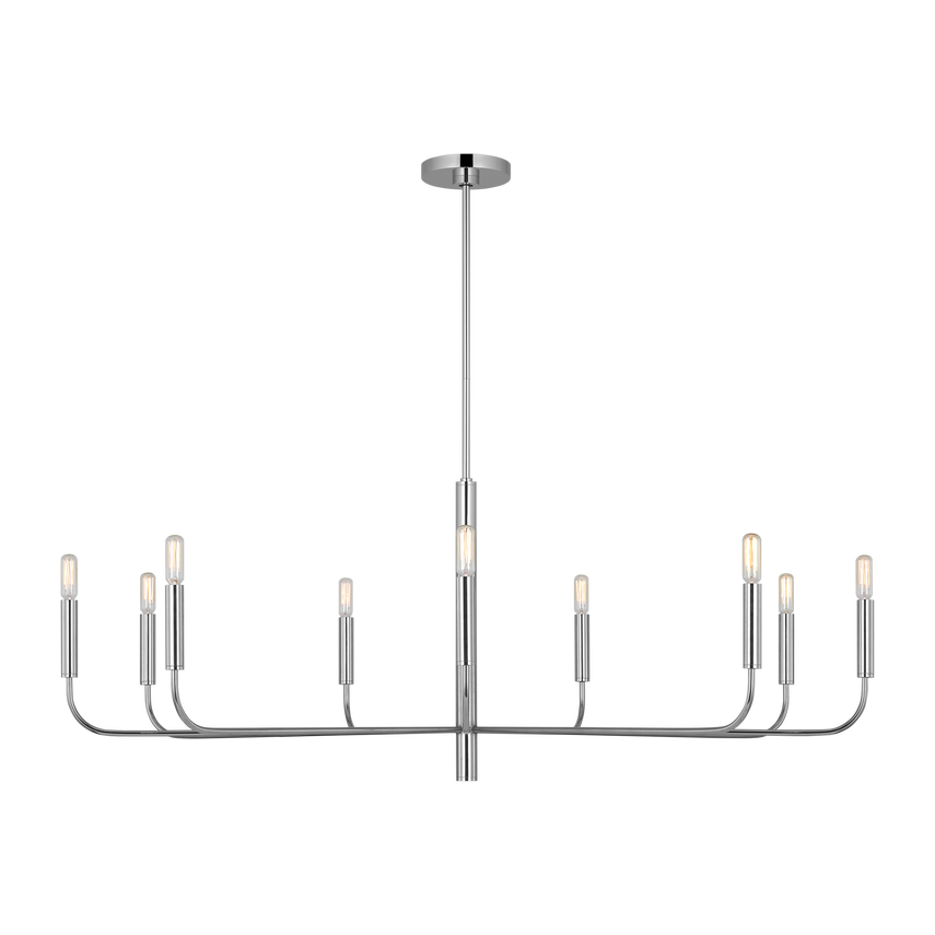 Visual Comfort Studio Collection - Brianna Wide Chandelier - EC1319PN - Canada Light Shop