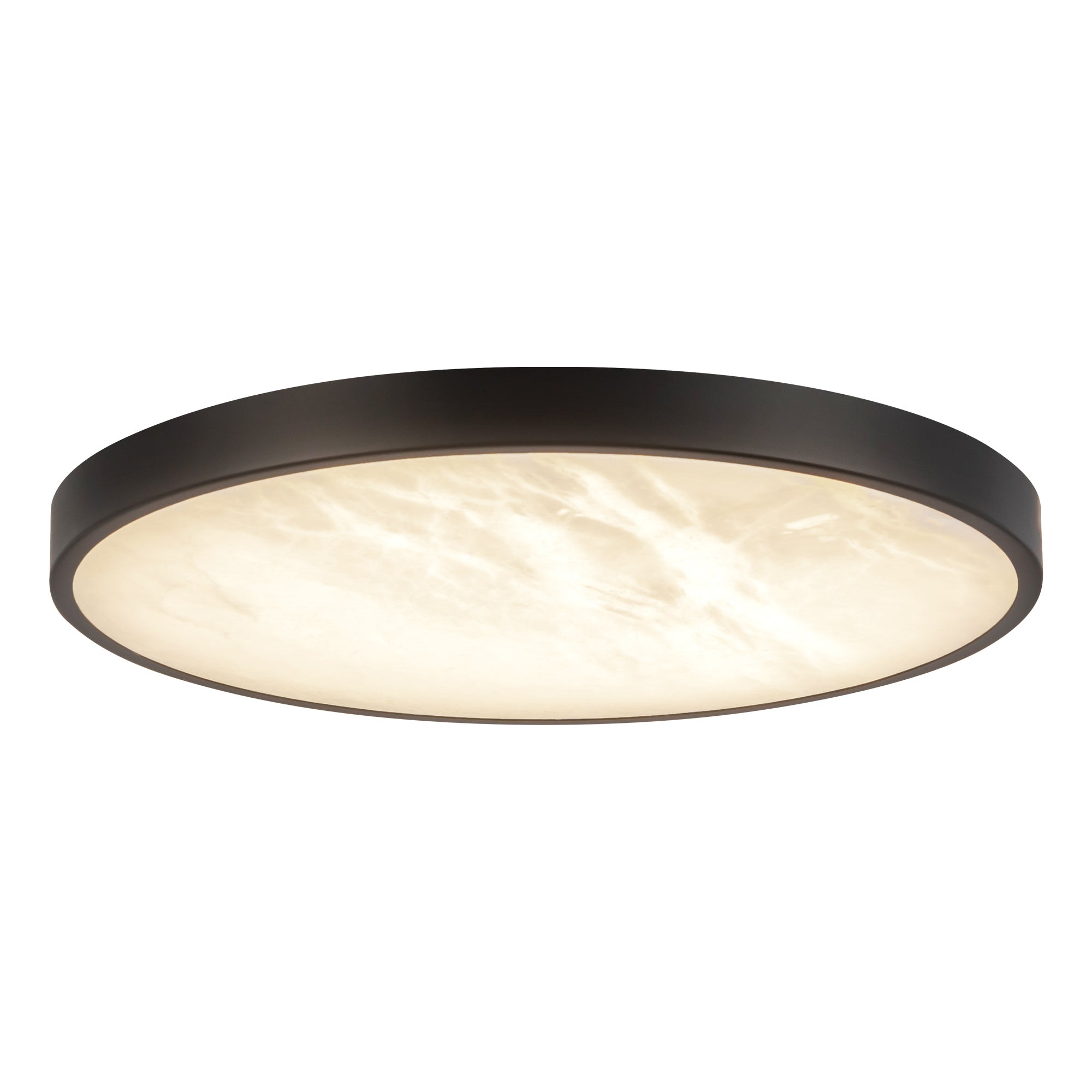Alora Canada - FM653012BGAR - LED Flush Mount - Evelyn - Brushed Gold/Alabaster