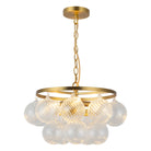Alora Canada - CH654318BGSM - Three Light Chandelier - Faye - Brushed Gold/Smoked Glass