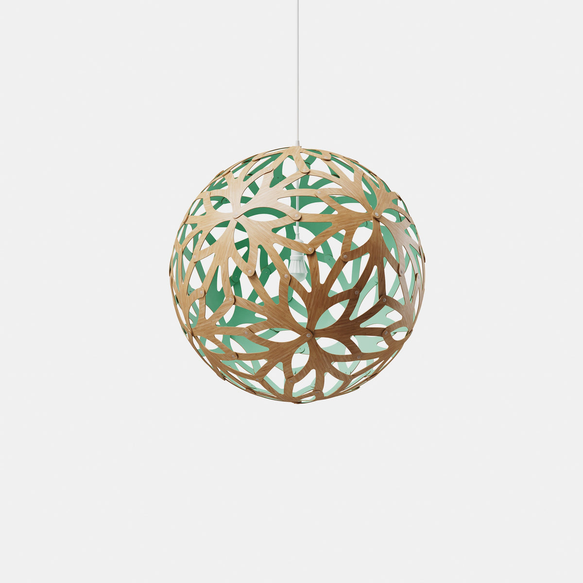 David Trubridge - Floral 1000 Pendant - FLO-1000-BMB-AQU-KIT-SET - Canada Light Shop