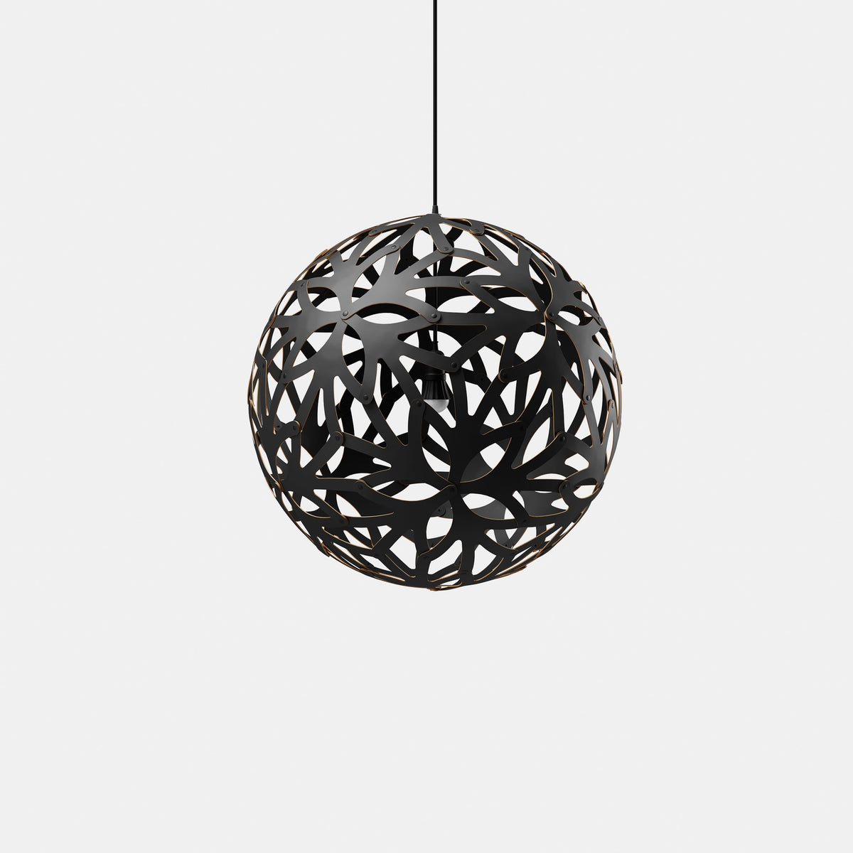 David Trubridge - Floral 1000 Pendant - FLO-1000-BLK-BLK-KIT-SET - Canada Light Shop