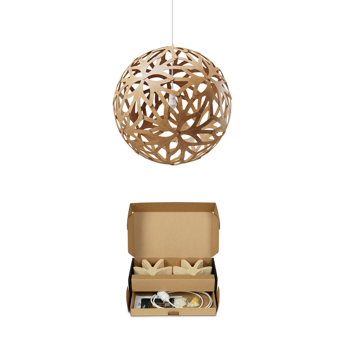 David Trubridge - Floral 1000 Pendant - FLO-1000 - Canada Light Shop