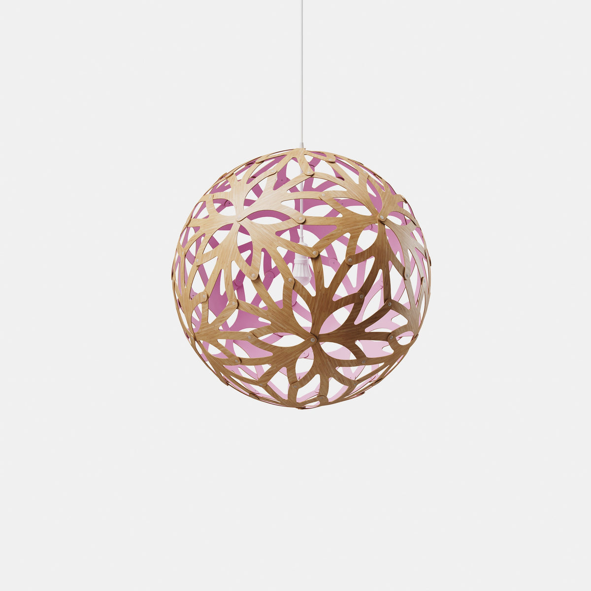 David Trubridge - Floral 1000 Pendant - FLO-1000-BMB-PNK-KIT-SET - Canada Light Shop
