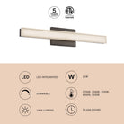 Kuzco Lighting WS24-040 Garland Vanity & Wall Light