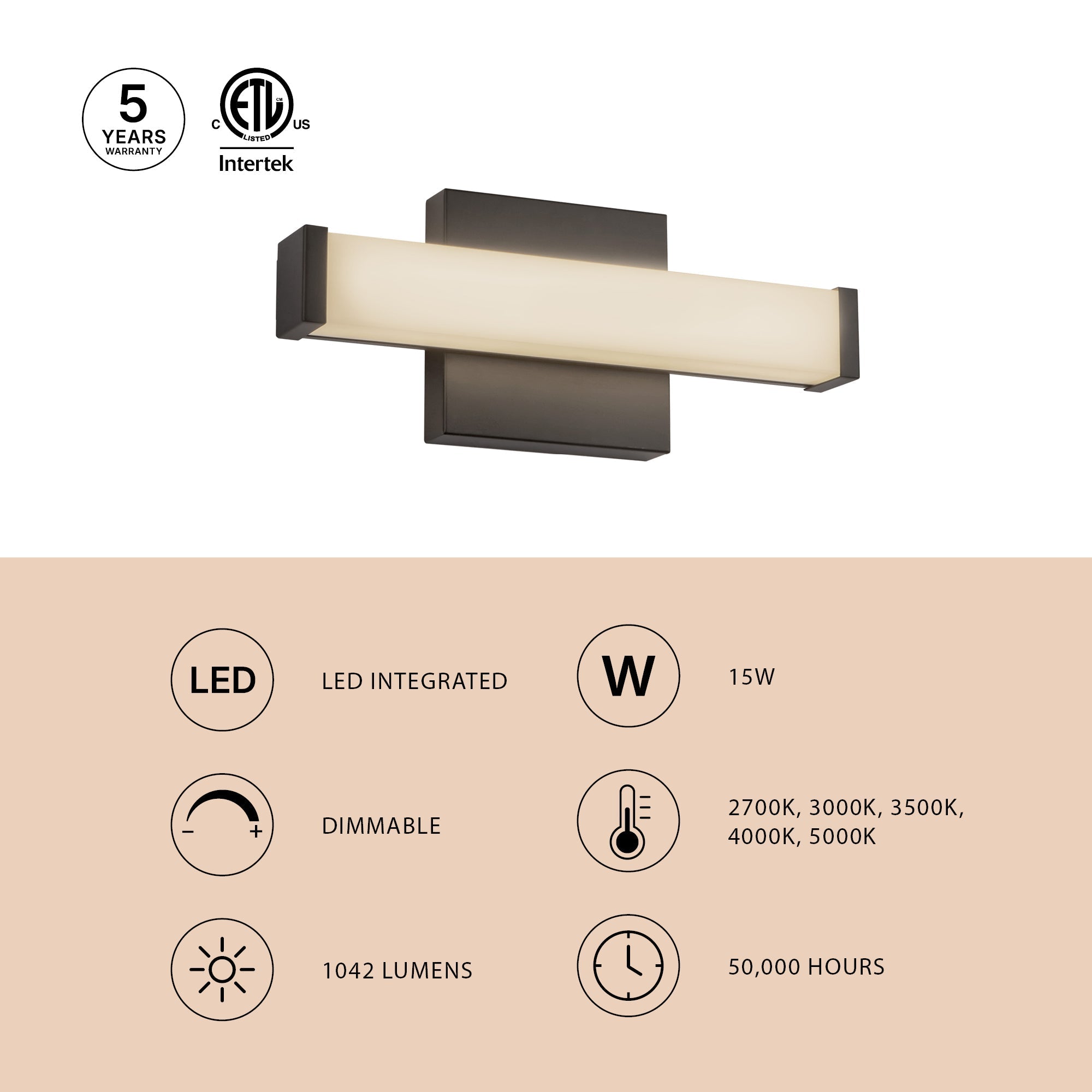 Kuzco Lighting WS12-014 Geri Vanity & Wall Light