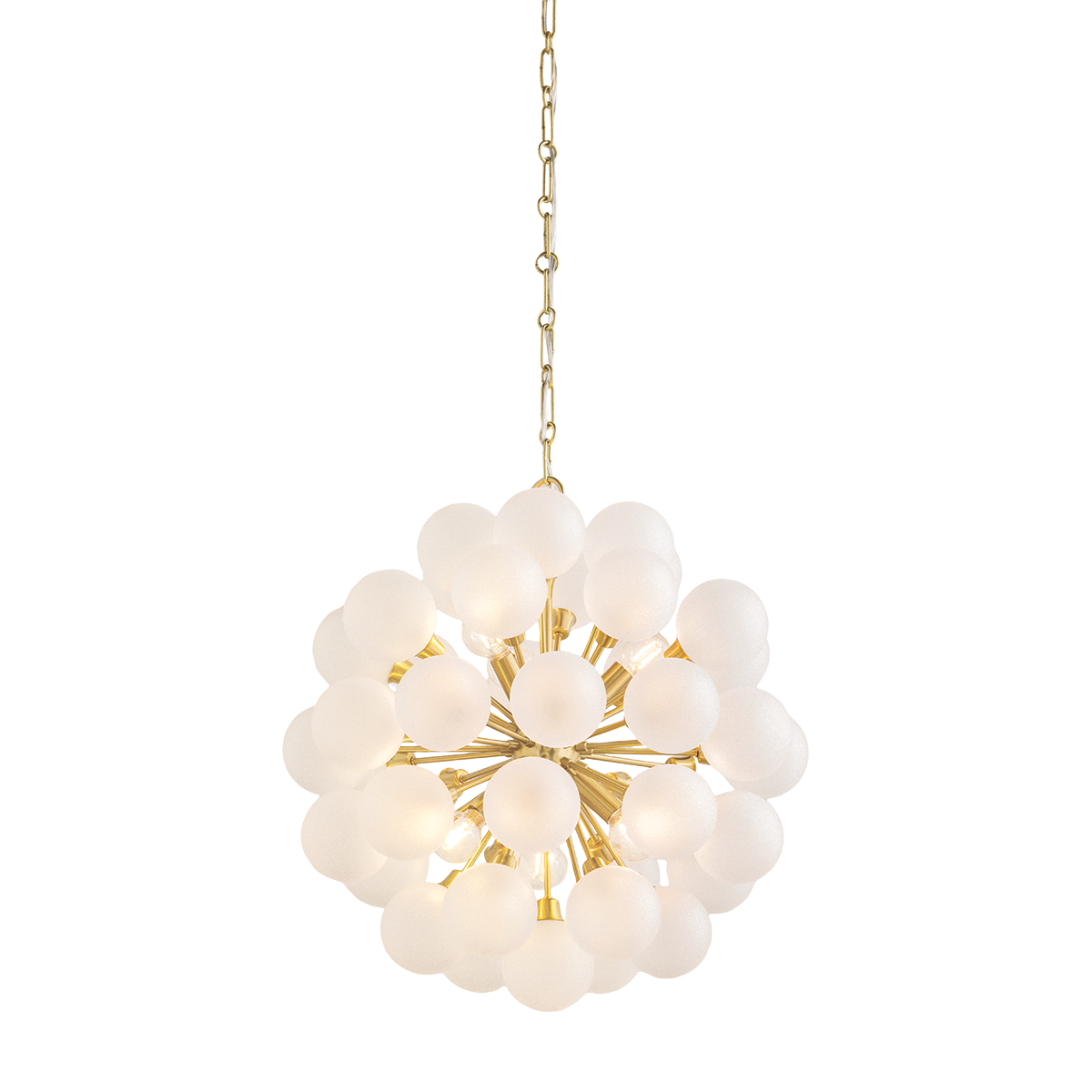 Mitzi Canada - H1087806-AGB - Six Light Chandelier - Antoneta - Aged Brass