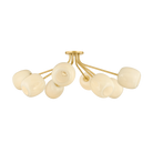 Mitzi Canada - H1092608-AGB - Eight Light Semi Flush Mount - Lisette - Aged Brass