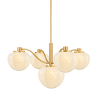 Mitzi Canada - H1093805-AGB - Five Light Chandelier - Kristen - Aged Brass