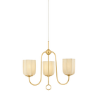 Mitzi Canada - H1094803-AGB - Three Light Chandelier - Samantha - Aged Brass