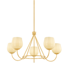Mitzi Canada - H1106805-AGB - One Light Chandelier - Genevieve - Aged Brass