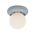 Mitzi Canada - H1160501-AGB/CFK - One Light Flush Mount - Tyra - Aged Brass
