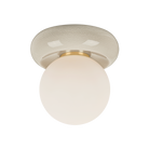 Mitzi Canada - H1160501-AGB/CIC - One Light Flush Mount - Tyra - Aged Brass