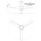 Kuzco Lighting HF91954-DRAWING Thalia Hugger Fan