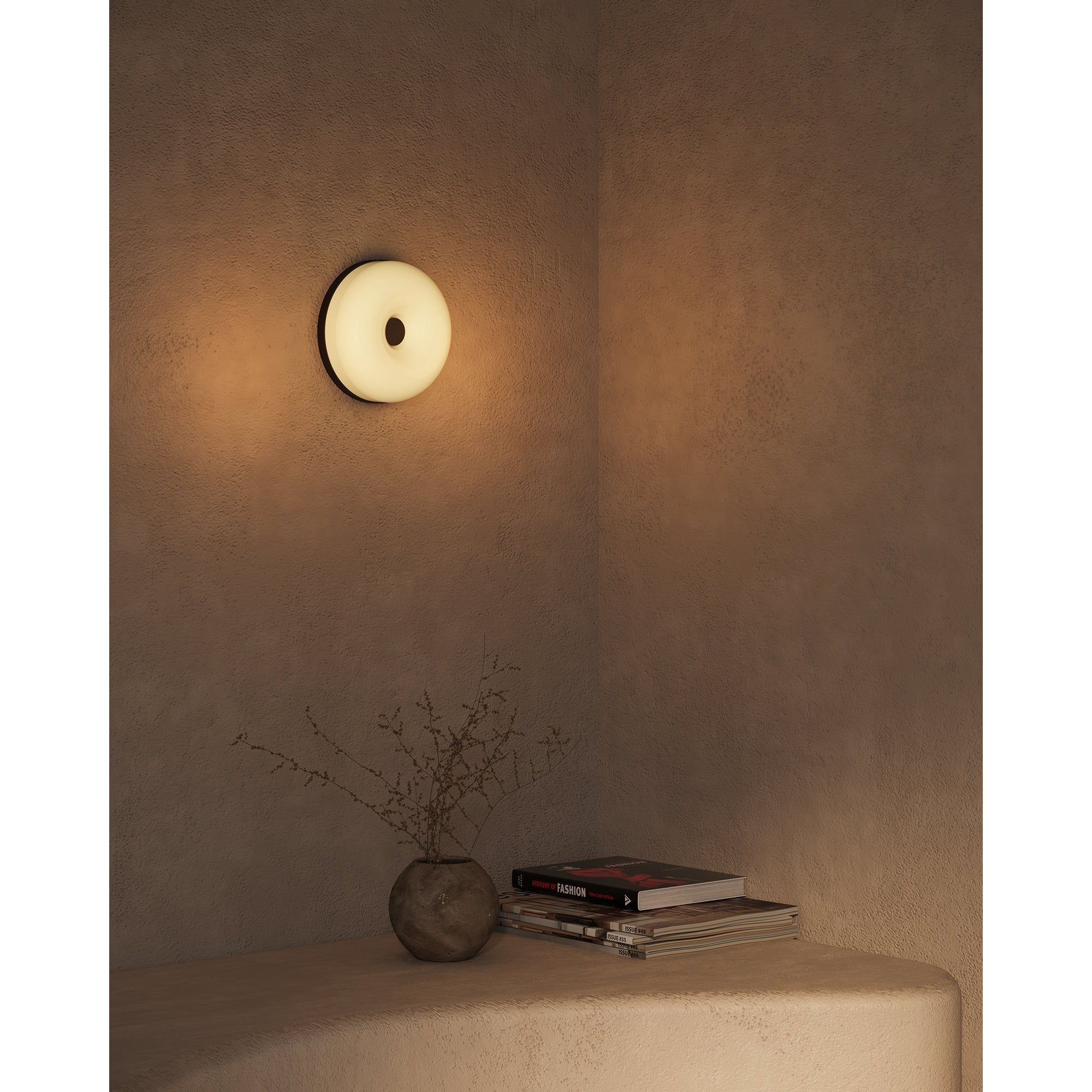 Kuzco Canada - WS69005-BK/OP - LED Wall Sconce - Jada - Black/Opal Glass