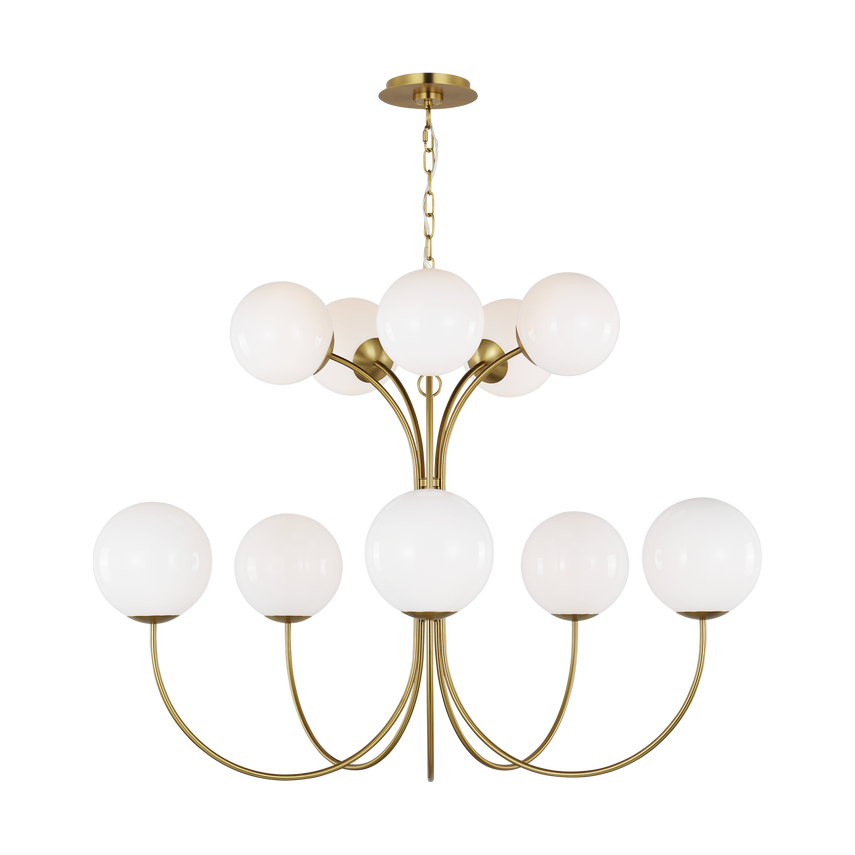 Visual Comfort Studio Collection - Noemie 2-Tier Chandelier - KSC11210BBS - Canada Light Shop