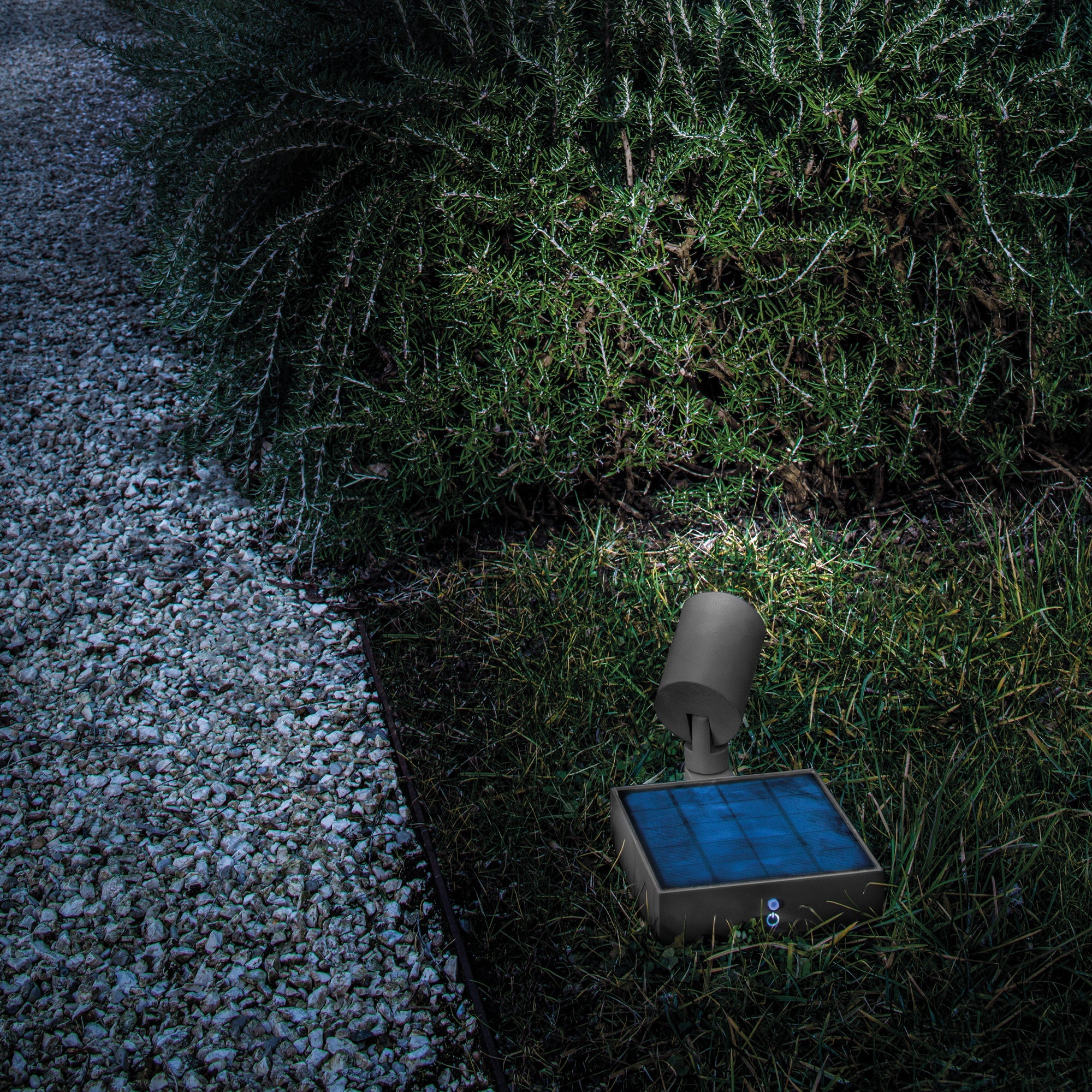 Zafferano America LD0404G3 Solar Spotlight in Dark Gray