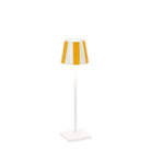 Zafferano America LD0490BC2 Poldina Pro Micro Lido in White \/ Yellow Stripes