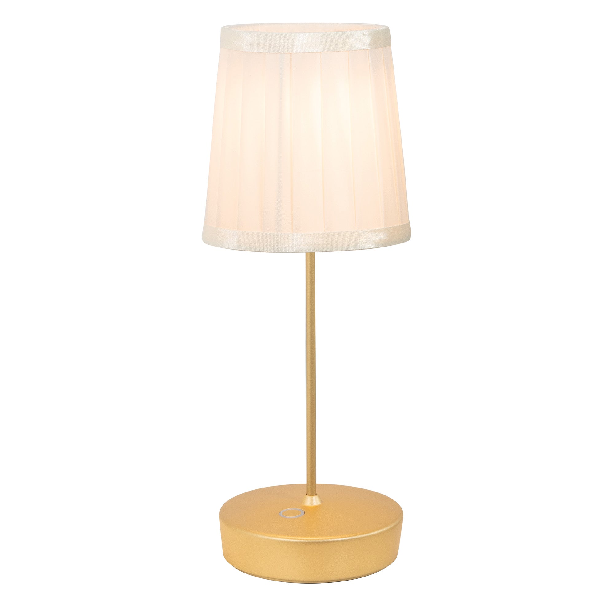 Zafferano America LD2146MG3 Swap Pro Pleated Ivory Lampshade in Matte Gold