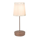 Zafferano America LD2146W3 Swap Pro Pleated Ivory Lampshade in Bronze