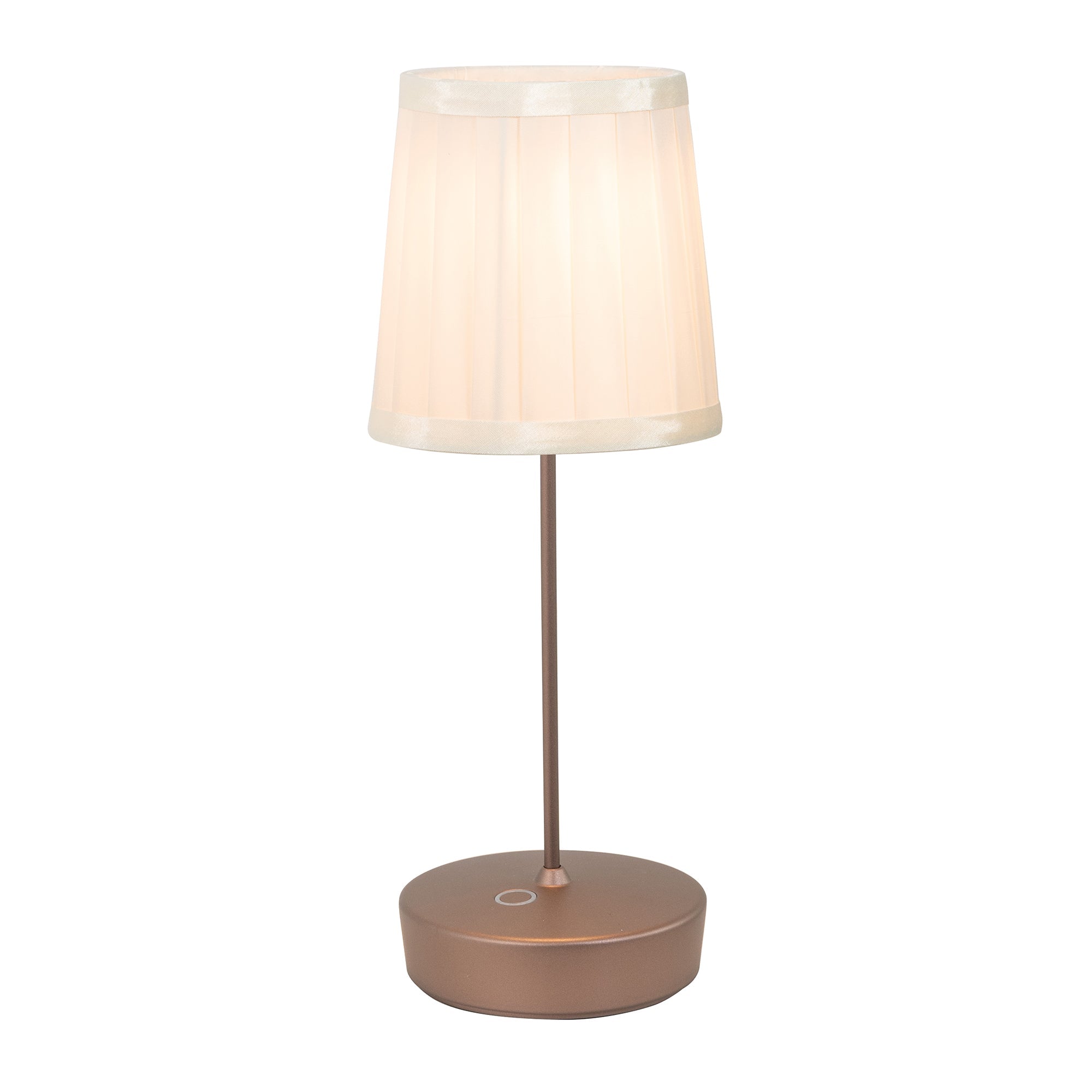 Zafferano America LD2146W3 Swap Pro Pleated Ivory Lampshade in Bronze
