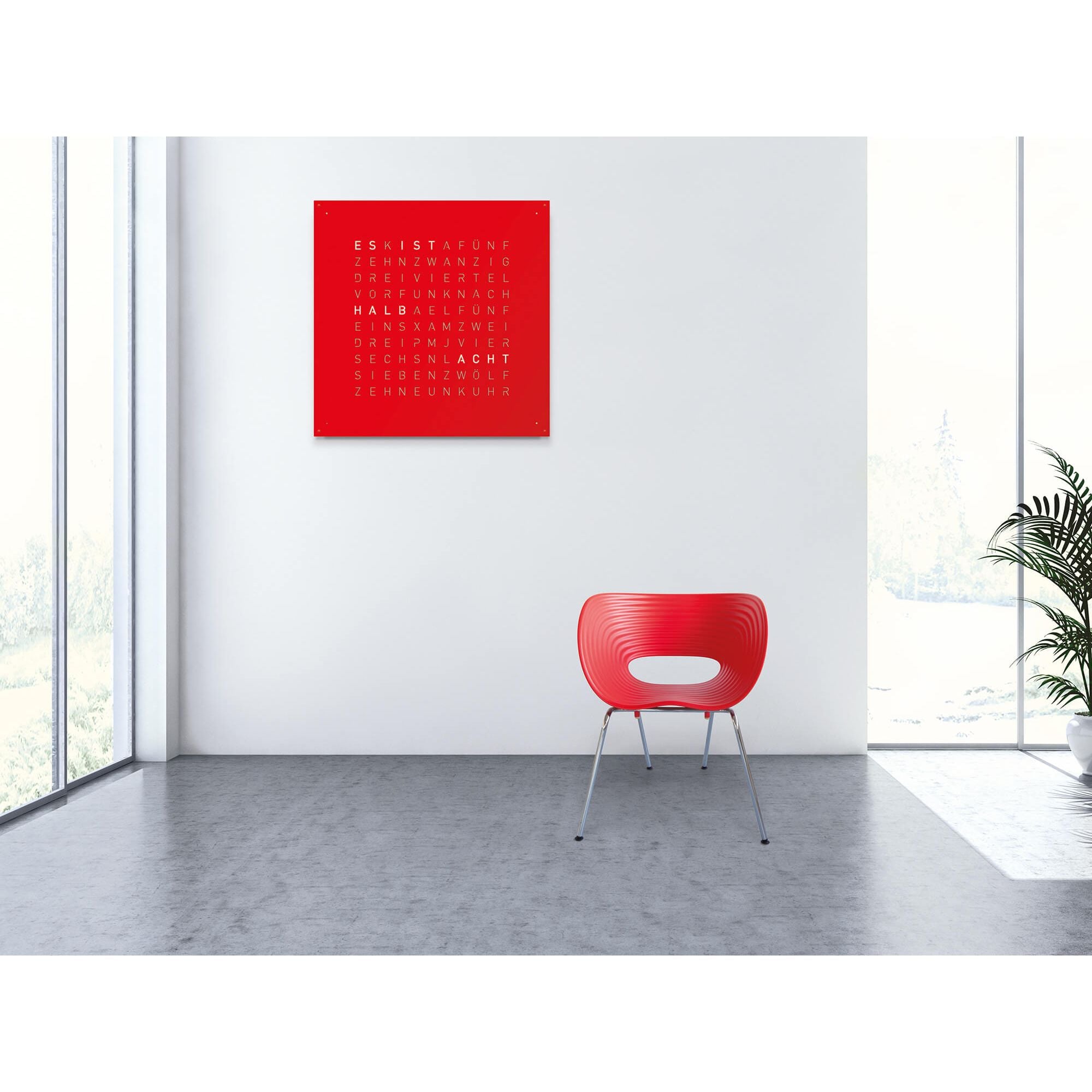 QLOCKTWO LG4SS QLOCKTWO EARTH 90 Steel Series