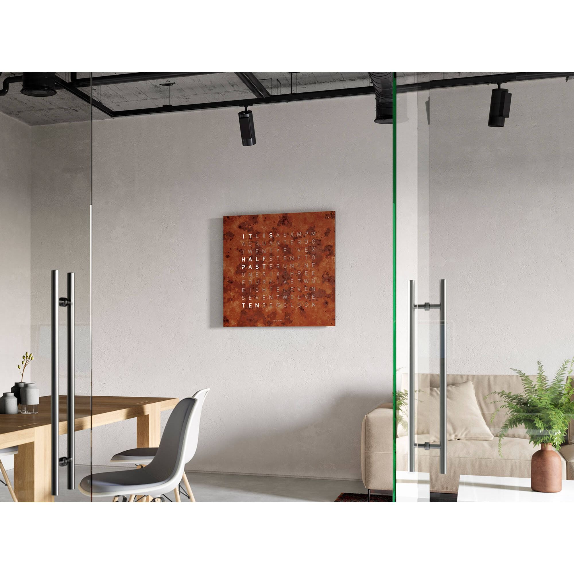 QLOCKTWO Q180V1RT QLOCKTWO EARTH 180 Rust