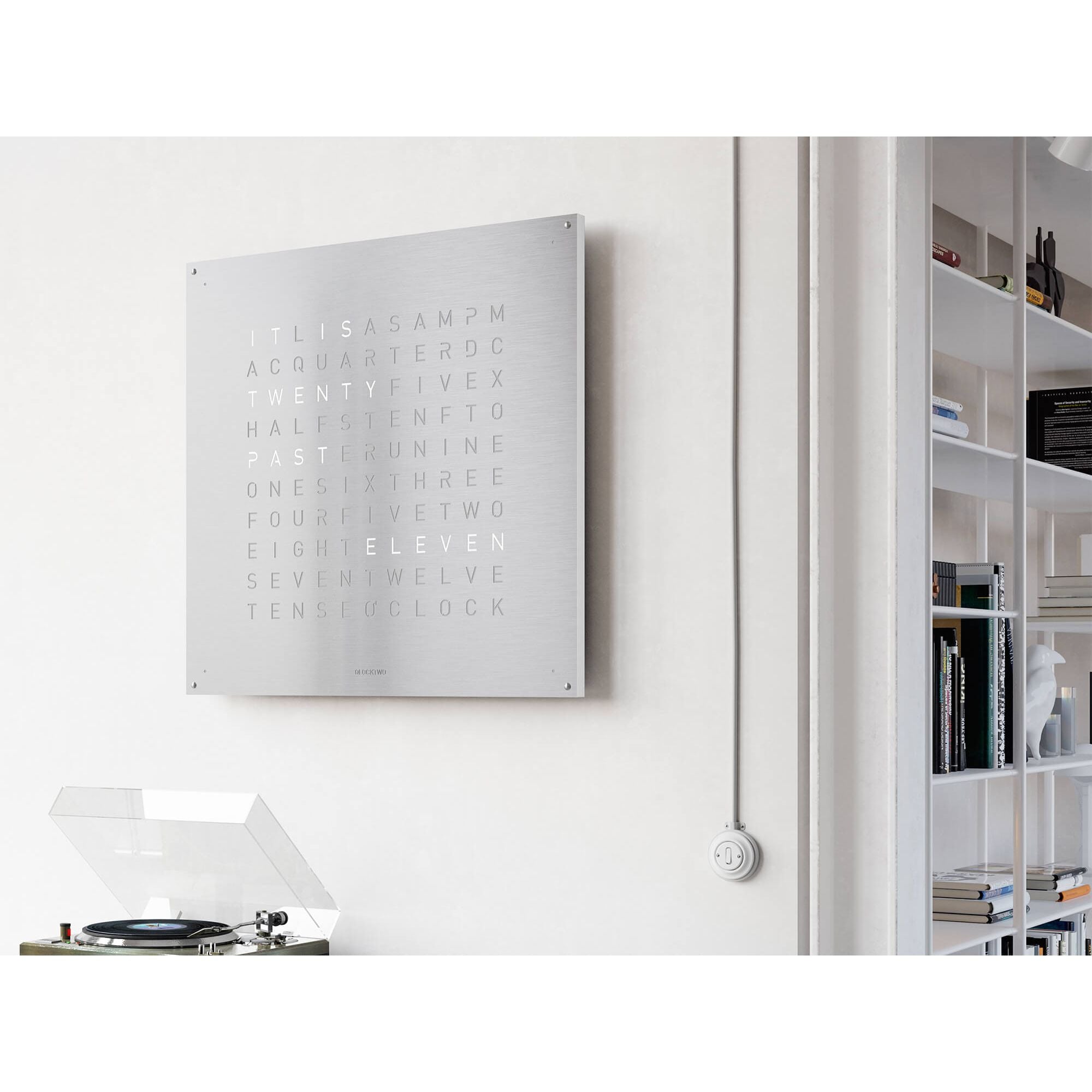 QLOCKTWO LG4SS QLOCKTWO EARTH 90 Steel Series