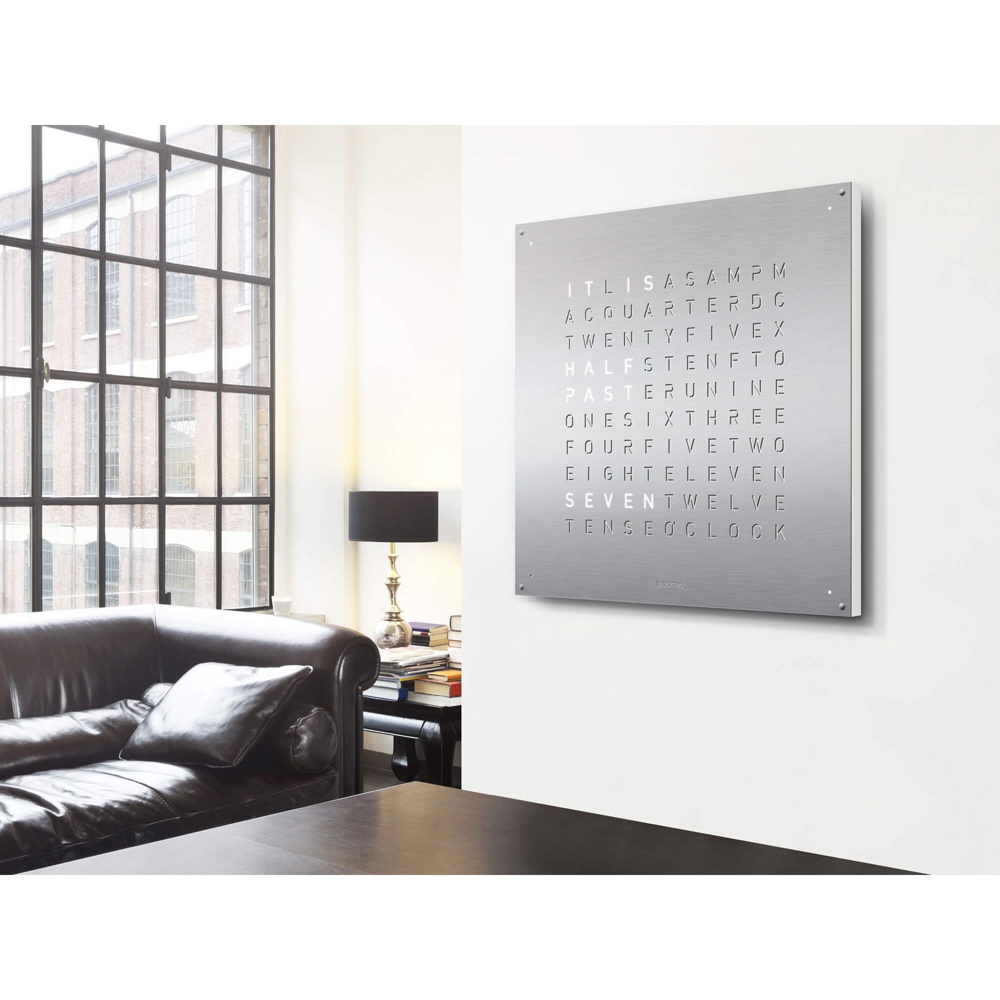 QLOCKTWO LG4SS QLOCKTWO EARTH 90 Steel Series