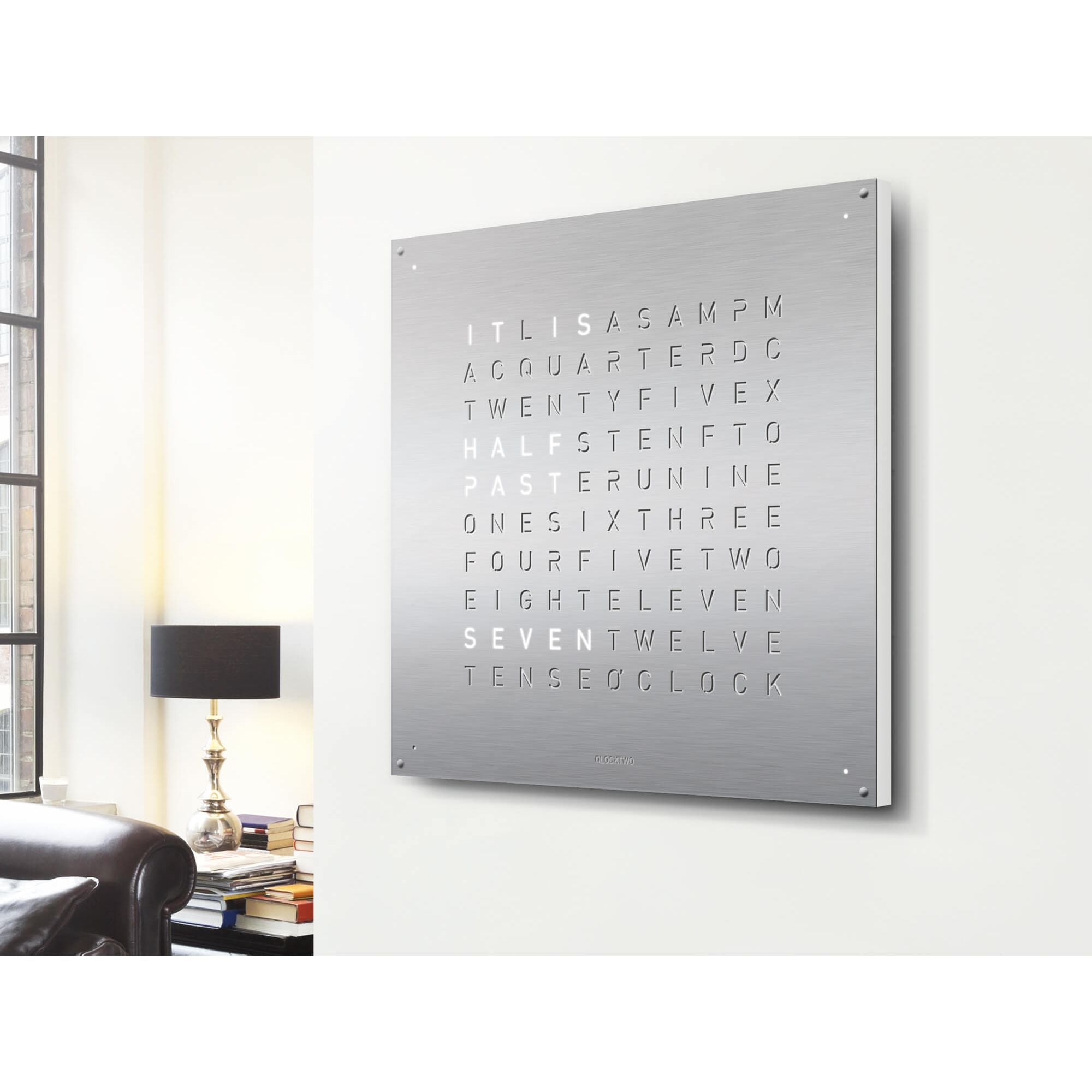 QLOCKTWO LG4SS QLOCKTWO EARTH 90 Steel Series