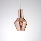 Zafferano America LRM0124 Romeo & Giulietta Pendant Light in Romeo Metallic Pink Gold 45 Inches
