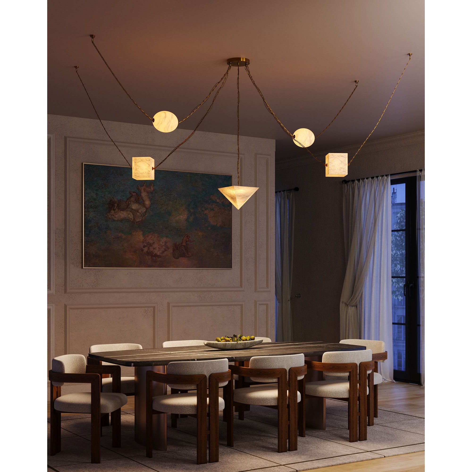 Alora Canada - CH360105UBAR - LED Chandelier - Mineral - Urban Bronze/Alabaster