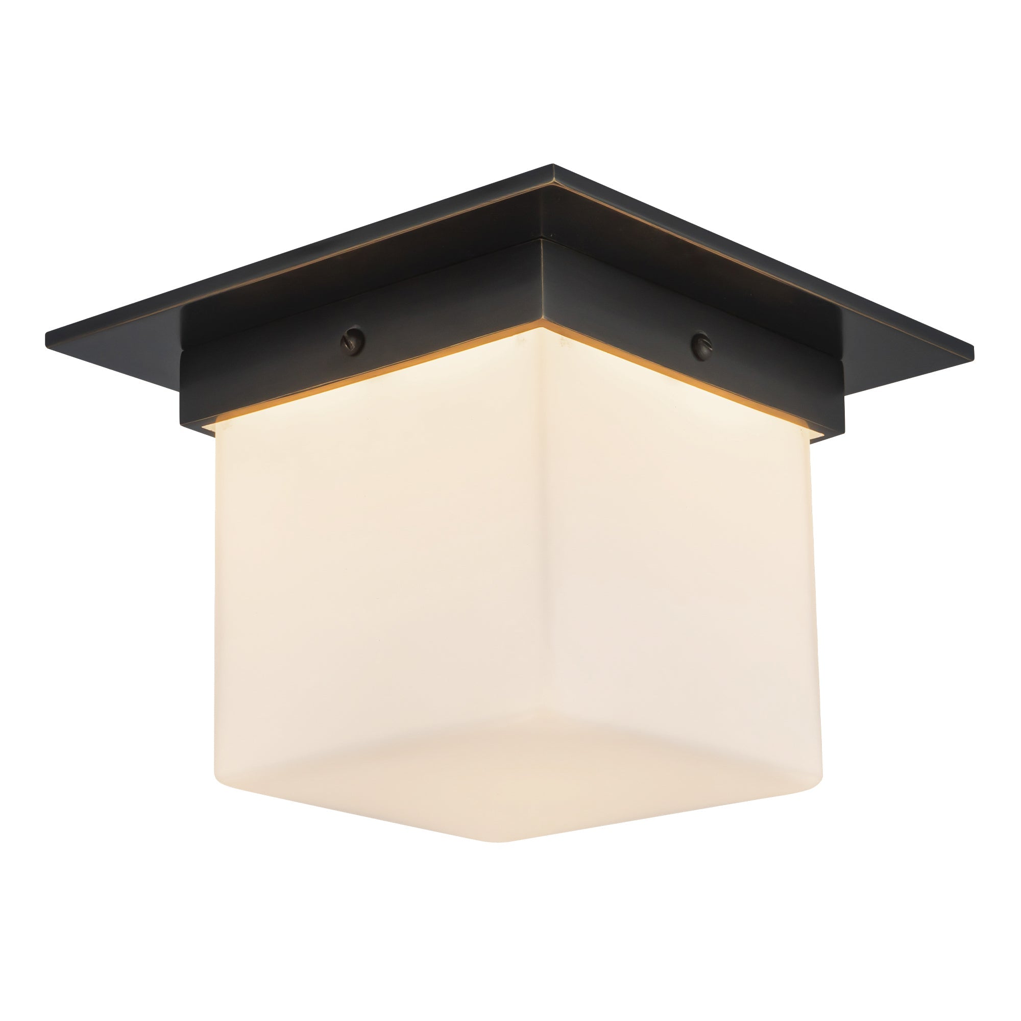 Alora Canada - FM356085UBOP - One Light Flush Mount - Mineral - Urban Bronze/Matte Opal Glass