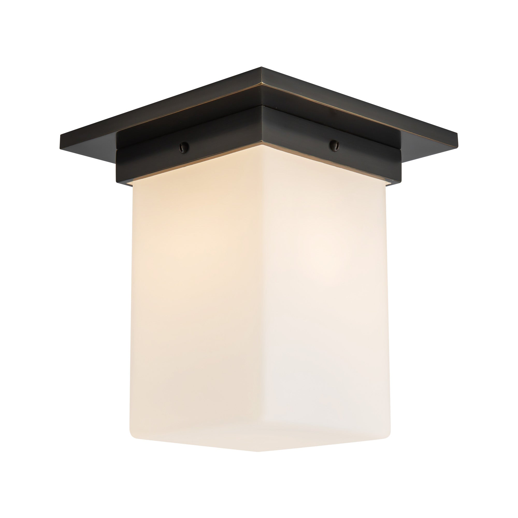 Alora Canada - FM356808UBAR - One Light Flush Mount - Mineral - Urban Bronze/Alabaster
