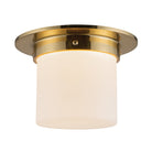 Alora Canada - FM360085UBOP - One Light Flush Mount - Mineral - Urban Bronze/Matte Opal Glass