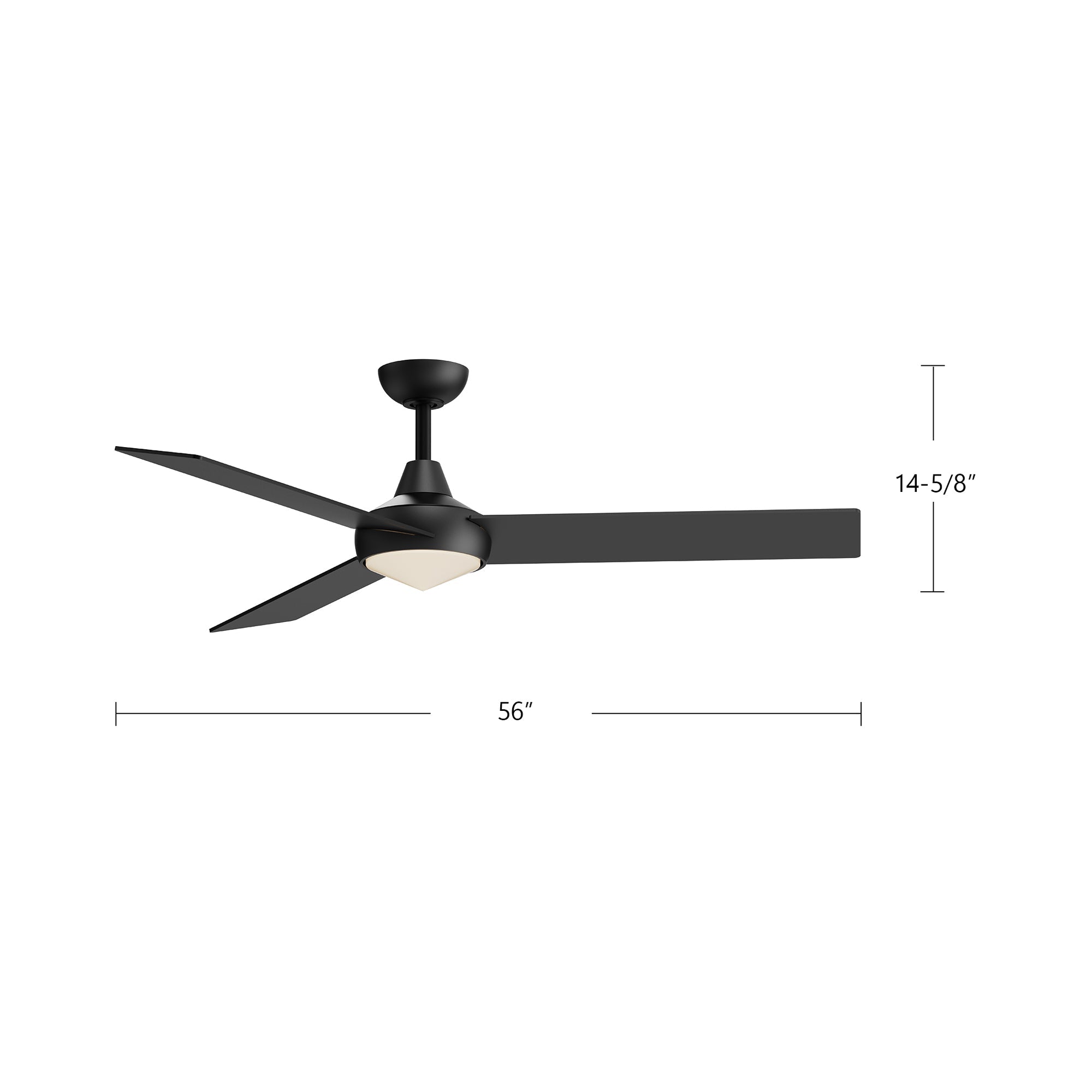Kuzco Lighting CF94956-MB Owens Ceiling Fan