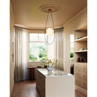 Alora Canada - PD372010VBCDG - LED Pendant - Petra - Vintage Brass/Cloud Glass