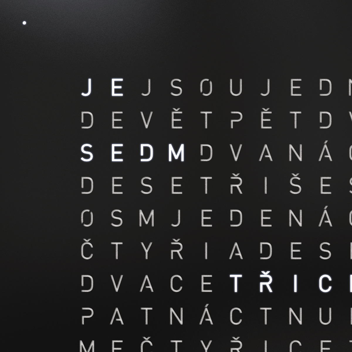 QLOCKTWO FCBLPC QLOCKTWO Earth 45 Frontcover Black Pepper