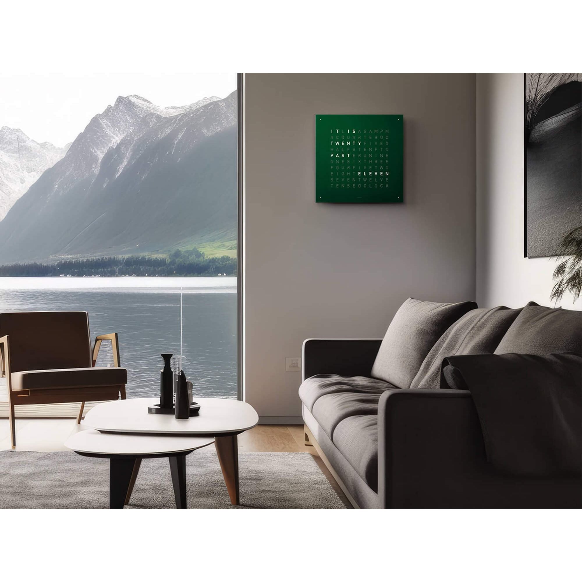 QLOCKTWO QT4RGVC QLOCKTWO EARTH 45 Green Velvet