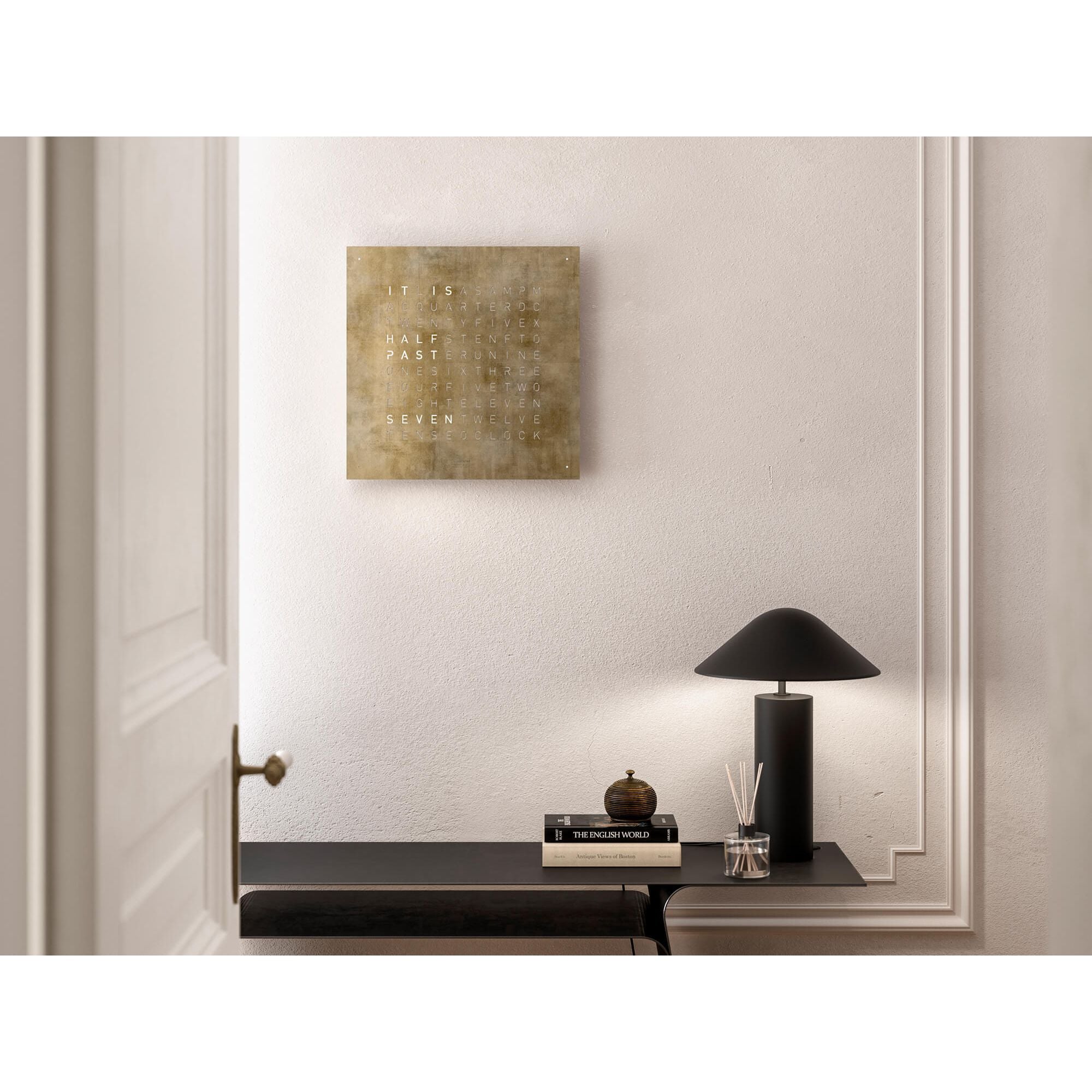 QLOCKTWO QT4SG QLOCKTWO EARTH 45 Creator's Edition Silver & Gold