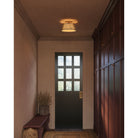 Alora Canada - SF675213BGGL - One Light Semi-Flush Mount - Scout - Brushed Gold/Green Linen