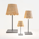 Zafferano America SDMM-340-SWH Scalloped Water Hyacinth Woven Lampshade in Standard