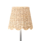 Zafferano America SDMM-390-SWH Scalloped Water Hyacinth Woven Lampshade in Poldina L