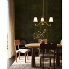 Alora Canada - CH445330MBWL - Three Light Chandelier - Sloan - Matte Black/White Linen
